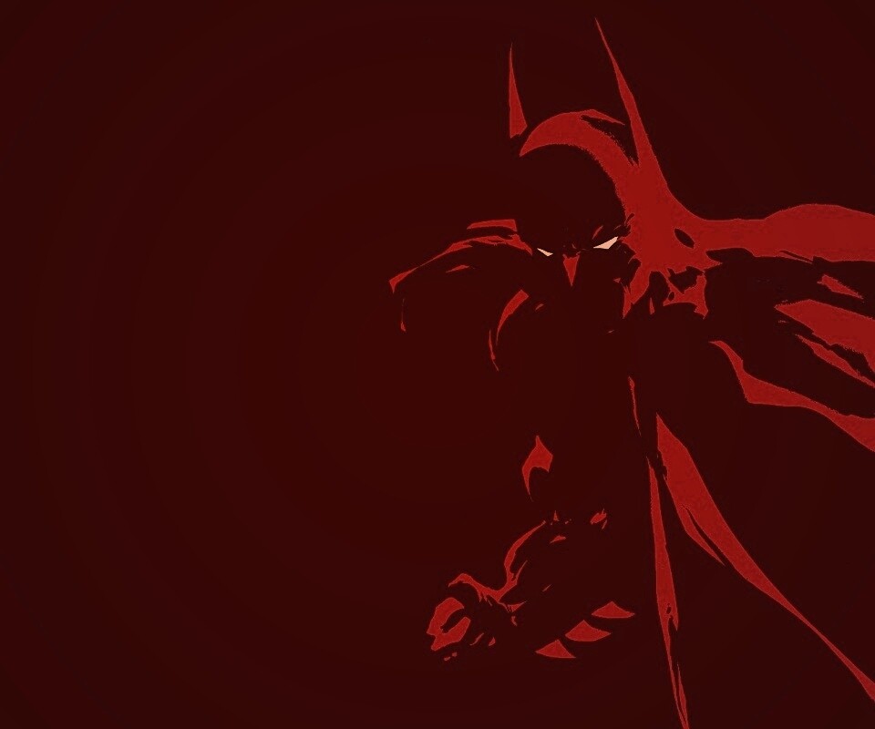 Красный Бэтмен обои