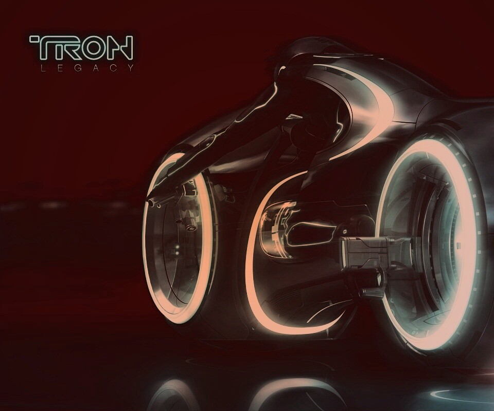 Светоцикл из TRON обои