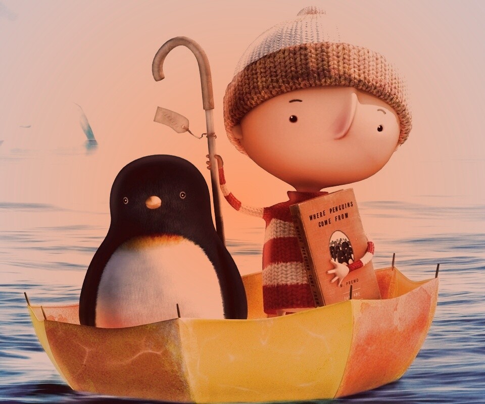 Откуда приходят пингвины обои