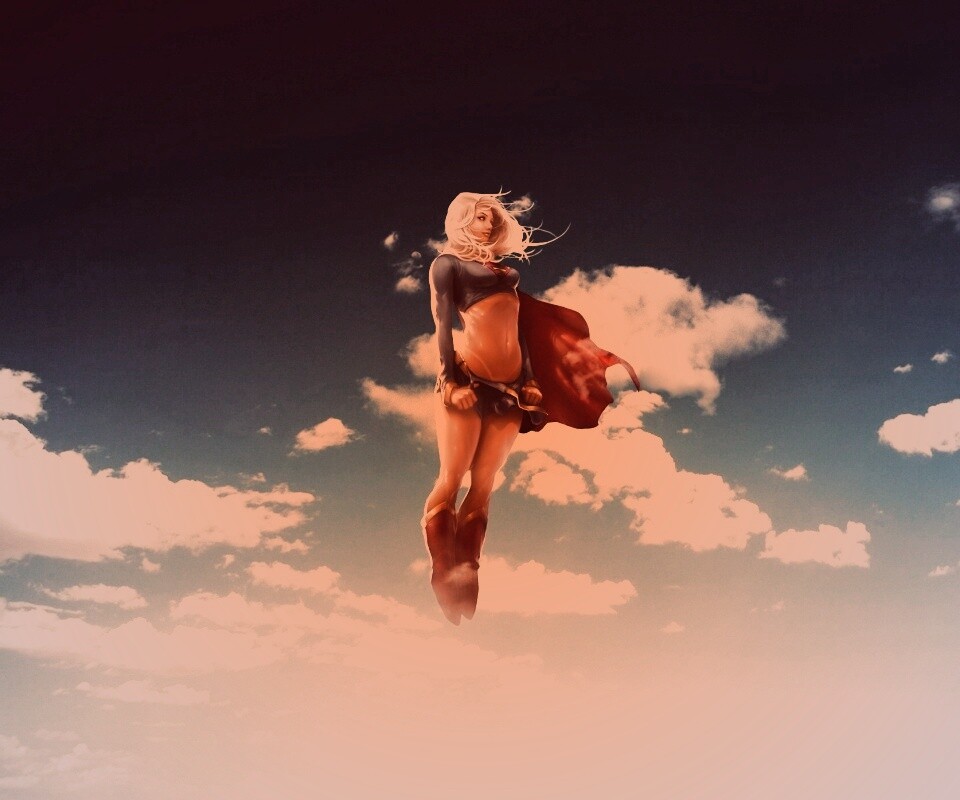 Супердевушка обои