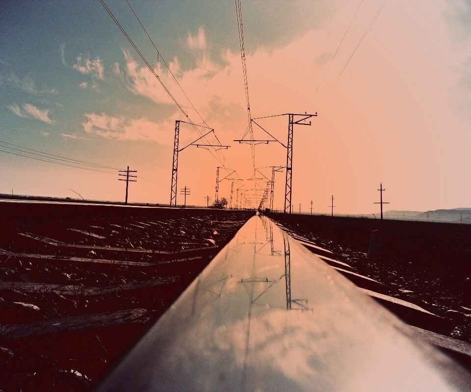 Фото вдоль железной дороги обои