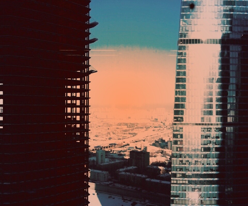 Строительство небоскреба в Москве обои