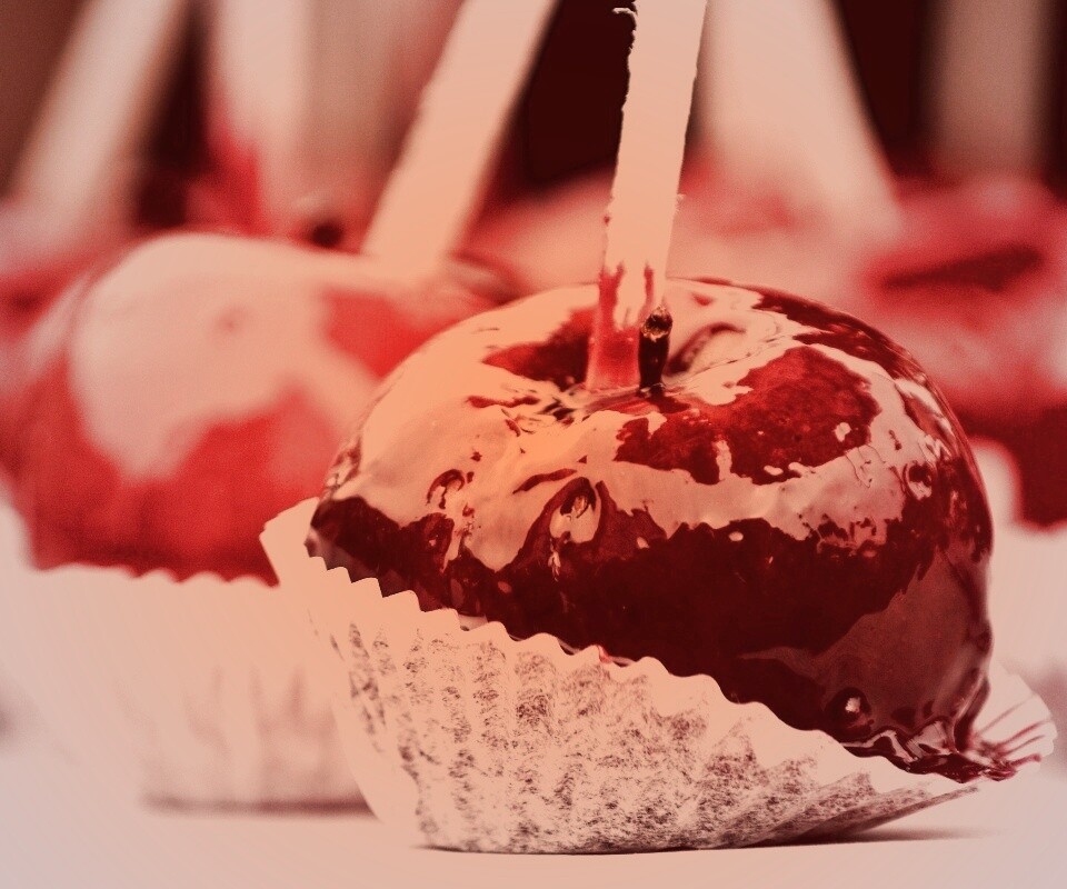 Яблочко в карамели обои