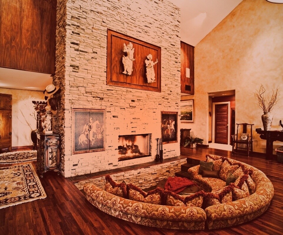 Интерьер гостинной обои