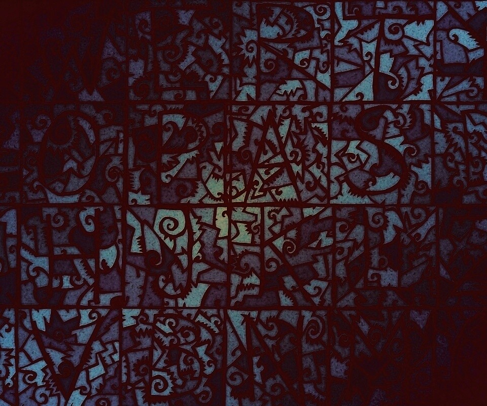 Витражные буквы обои