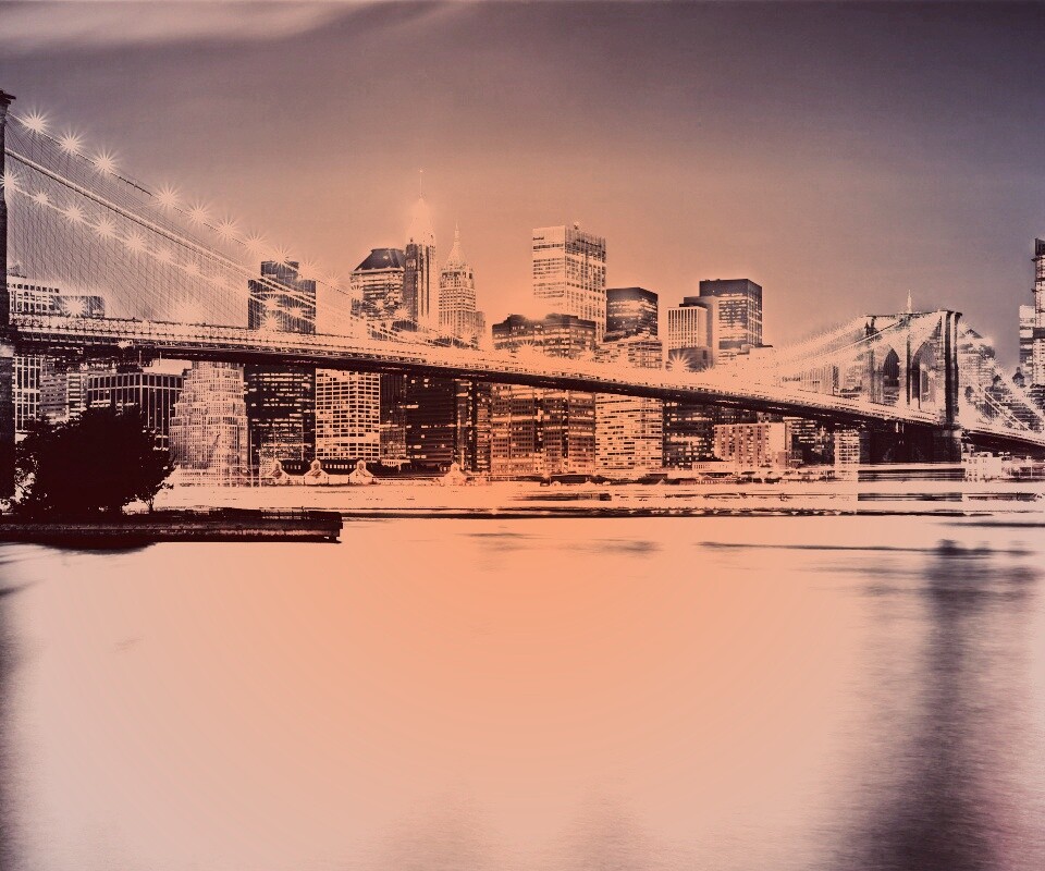 Огни ночного города обои