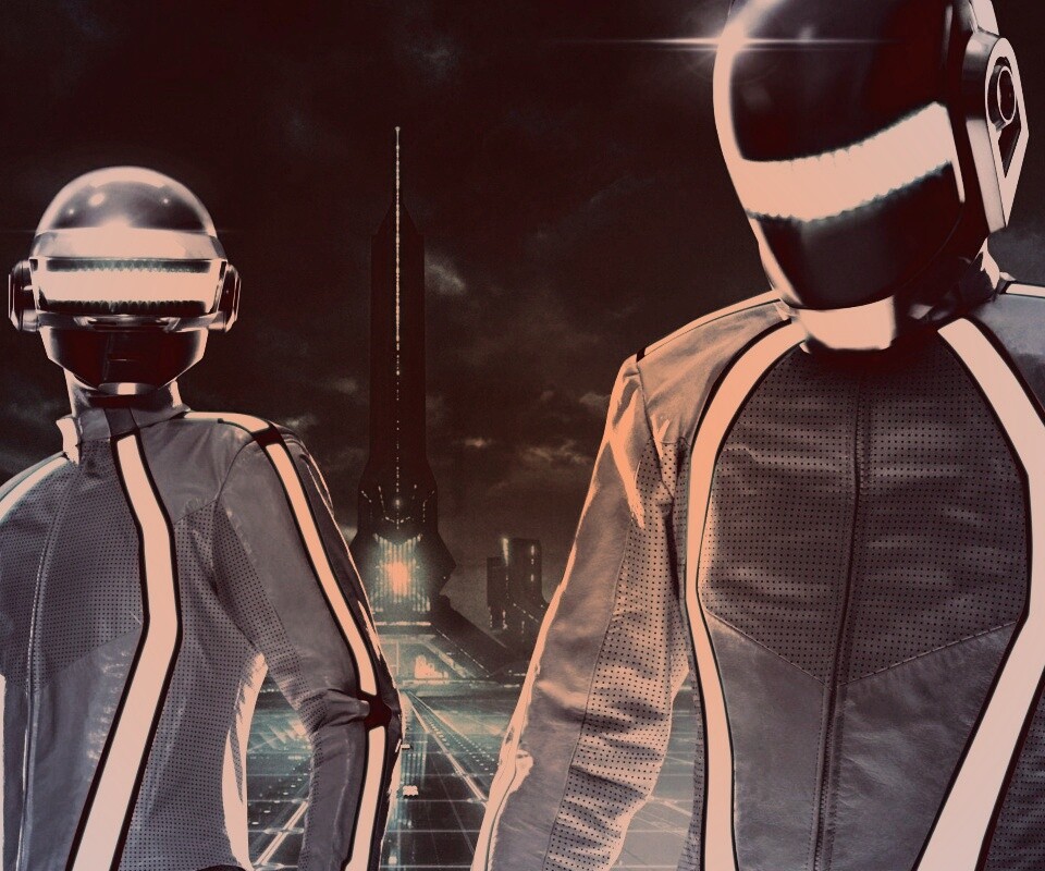 Daft Punk на съемках фильма TRON обои