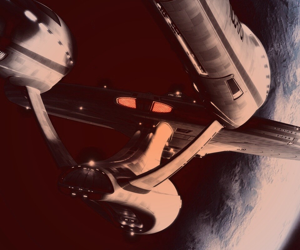 Космический корабль Enterprise из Star Trek обои