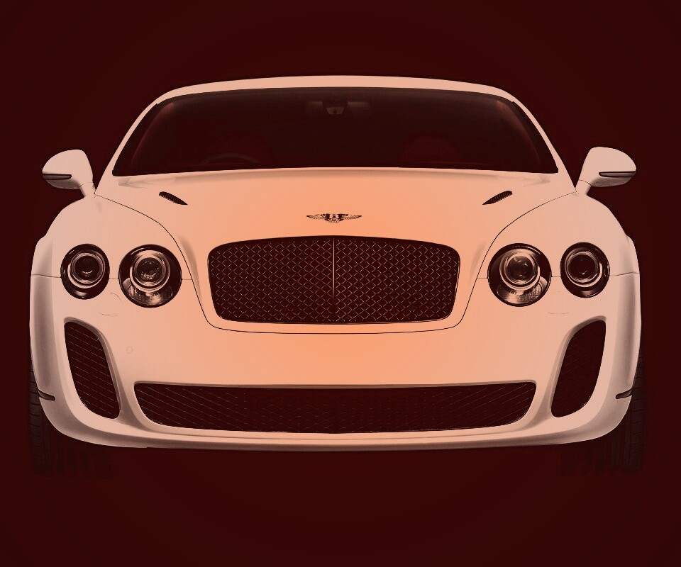 Белый Бентли Континентал обои