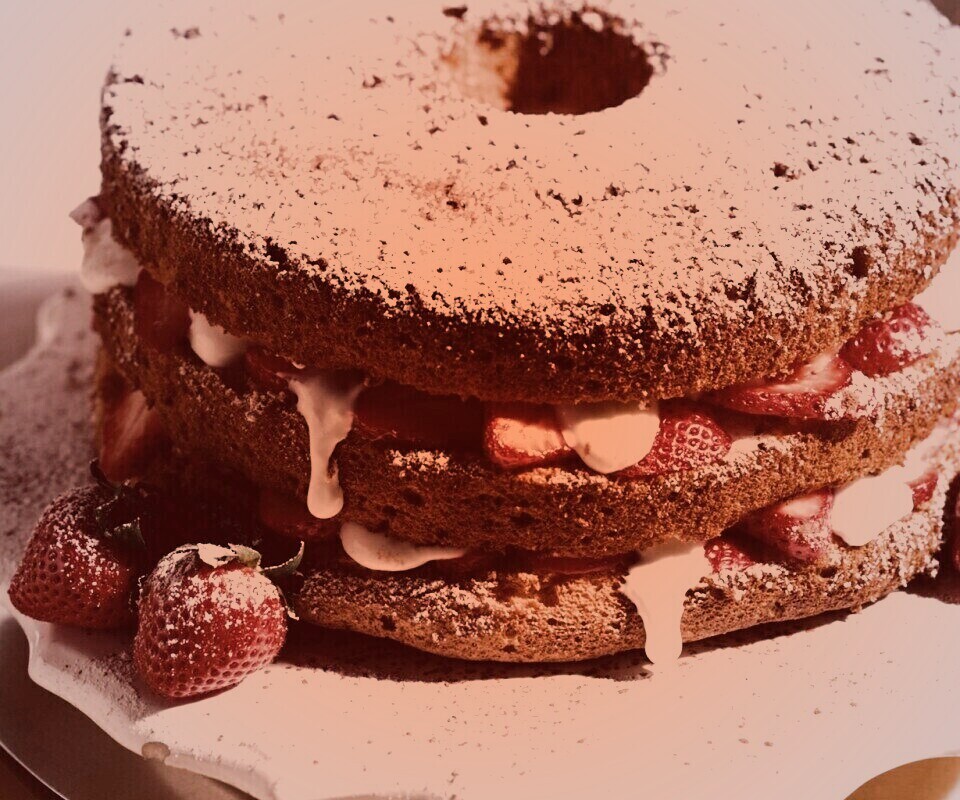 Десерт с фруктами обои