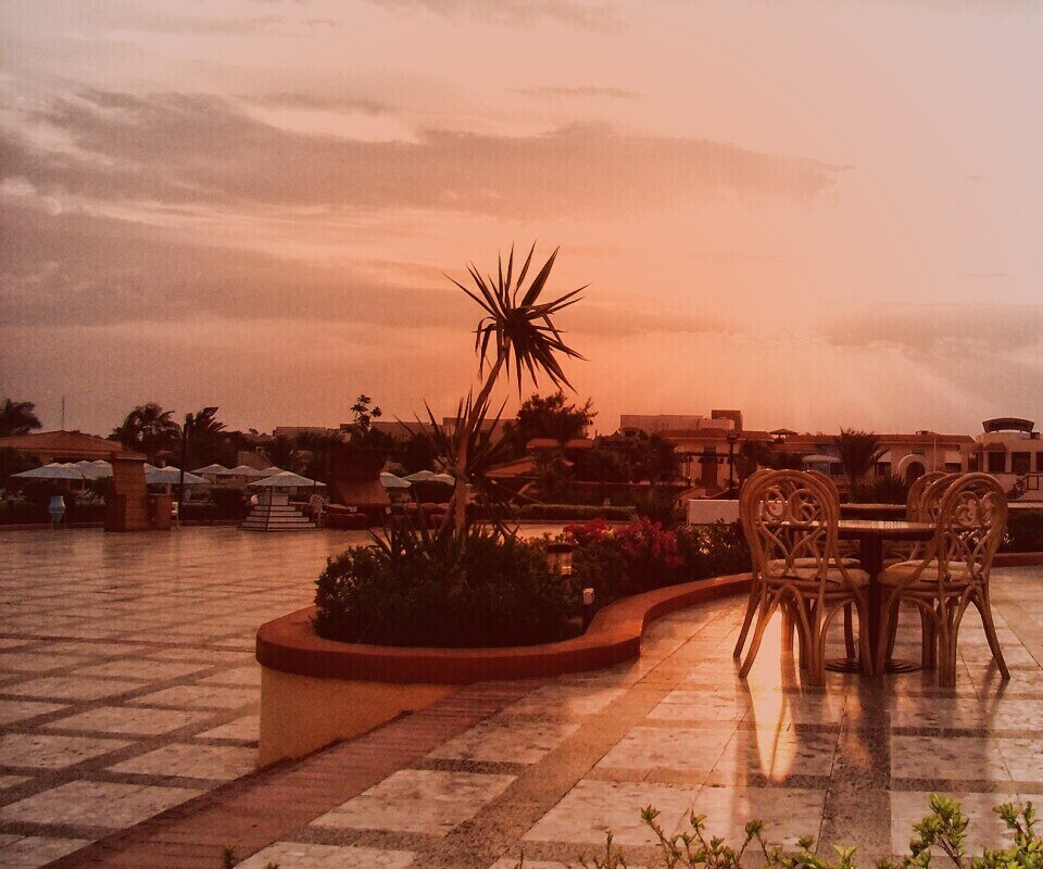 Закат в Хургаде обои