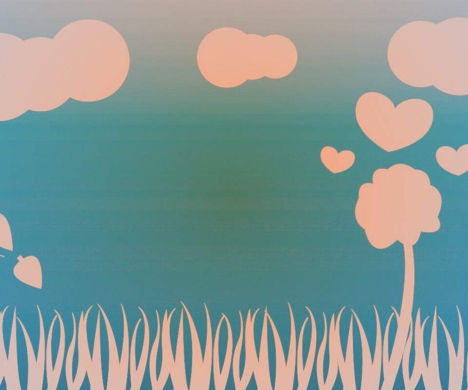 Бело-голубой мир обои