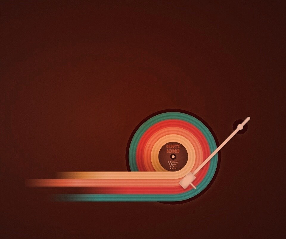 Пластинка в стиле минимализма обои