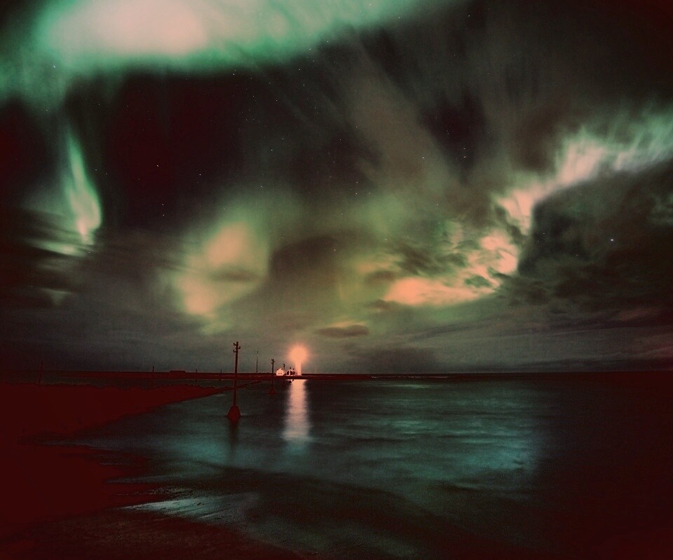 Ночь на севере обои