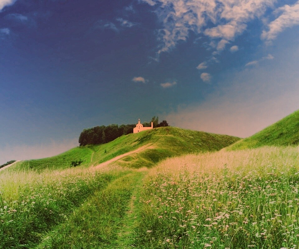 Летние холмы обои