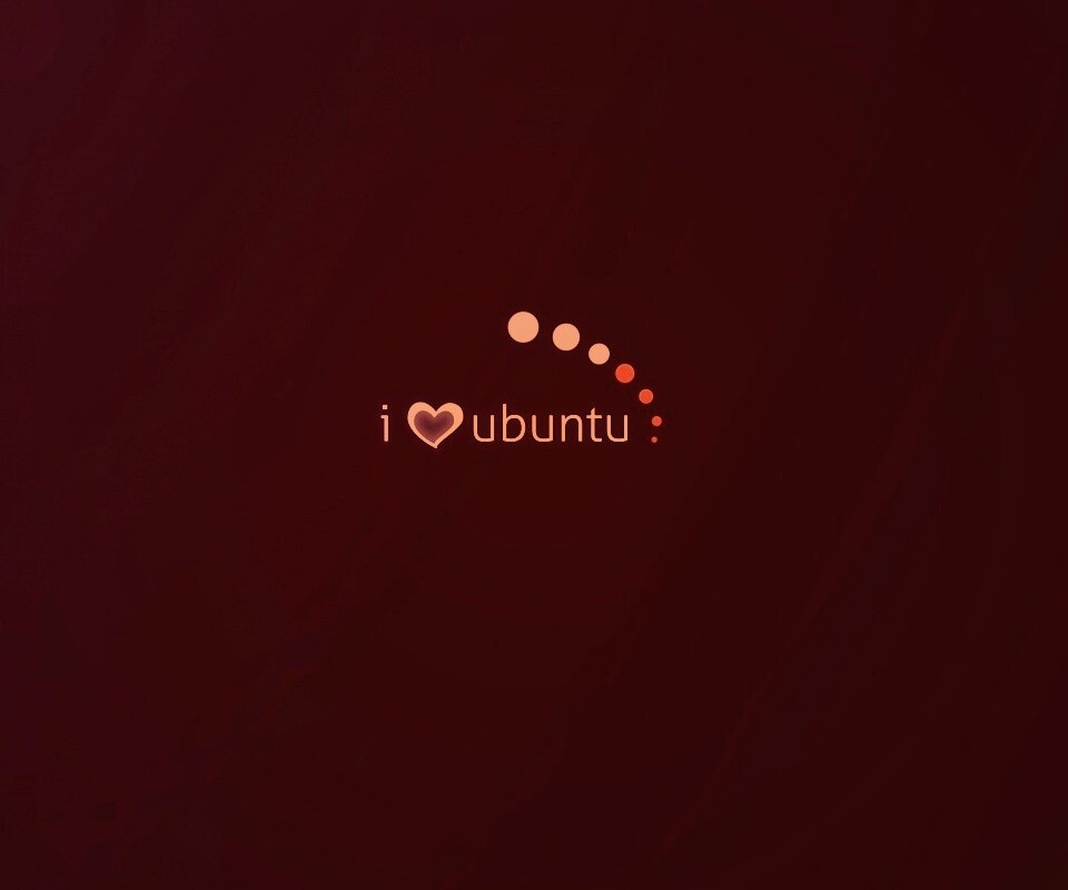 Я люблю убунту обои