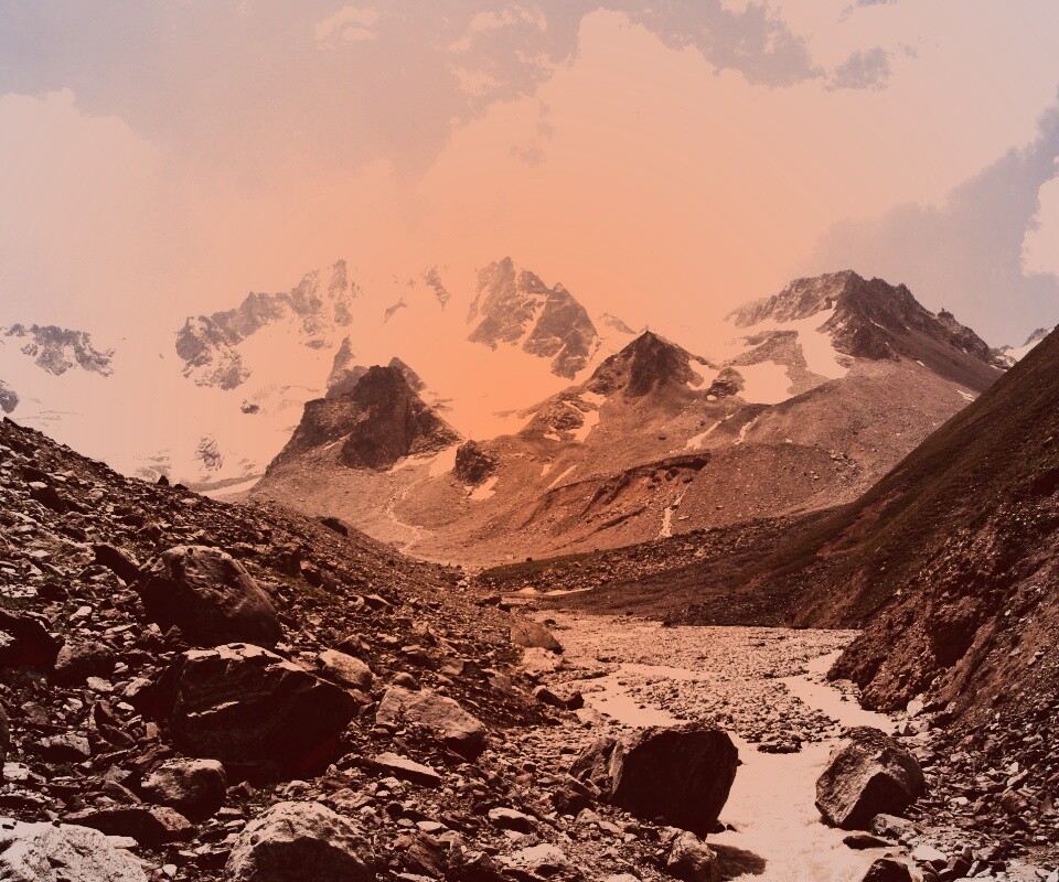 Горный пейзаж обои