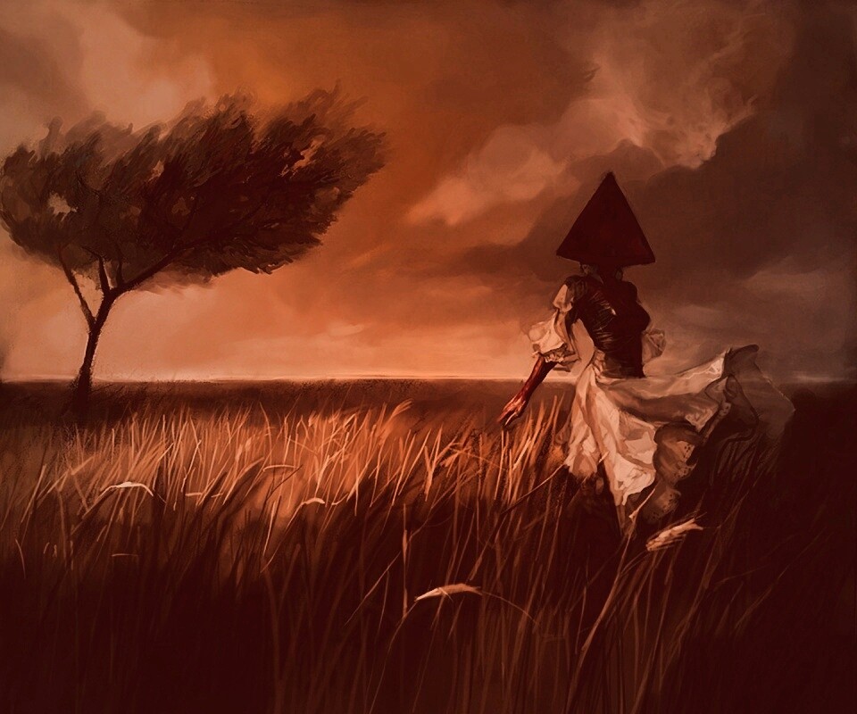 Треугольная голова обои