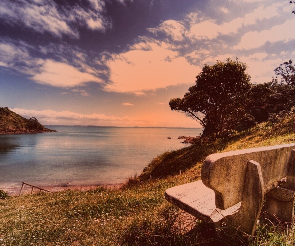 С видом на море обои