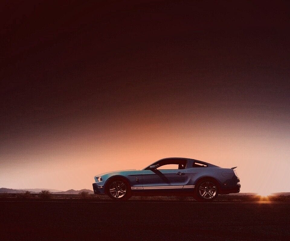 Синий форд мустанг обои