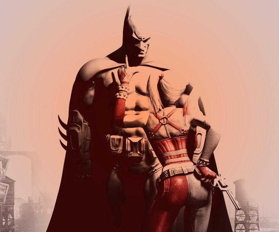 Бэтман и Харли Куин обои