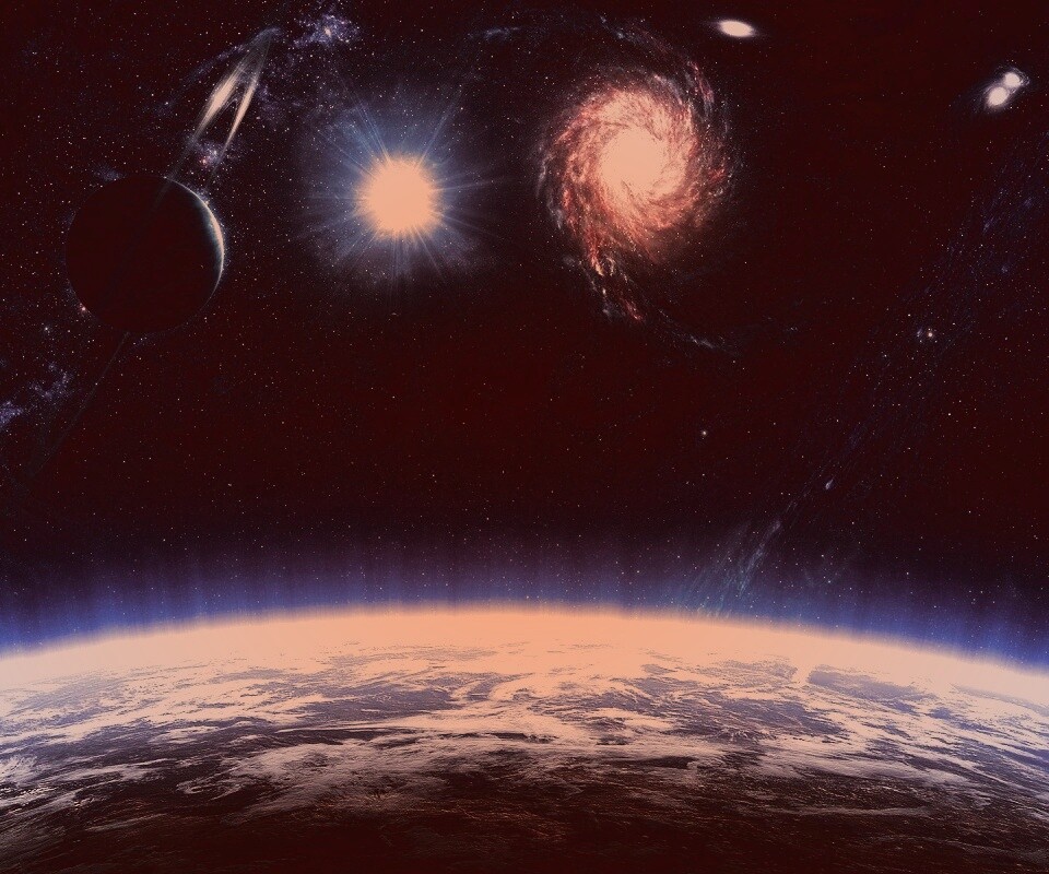 Бесконечный черный космос обои