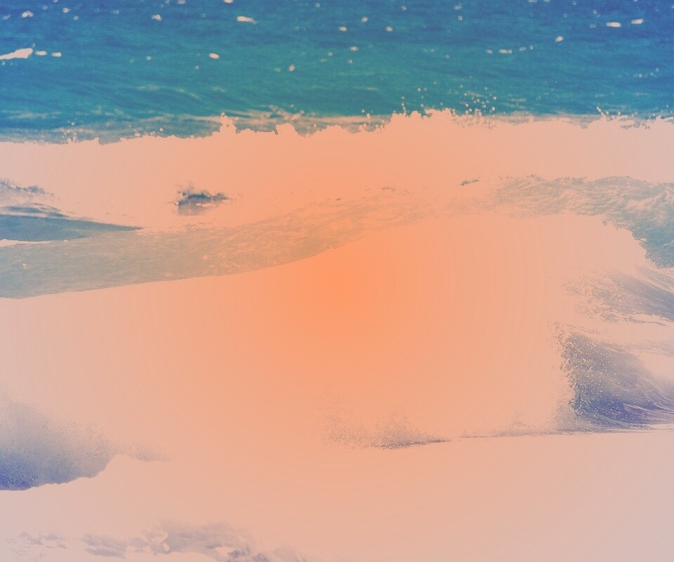 Голубые волны обои