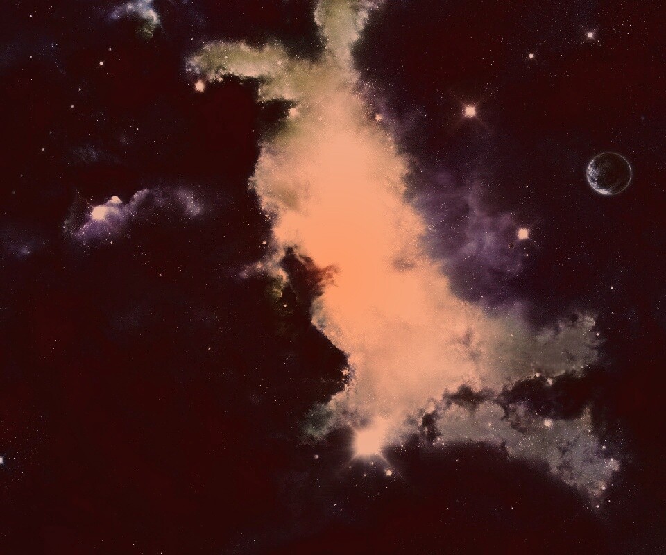 Туманность в далёком космосе обои