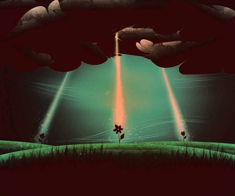 Свет для цветов обои