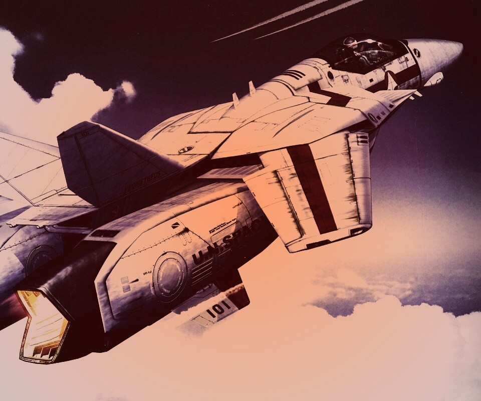 Реактивный самолёт будущего обои