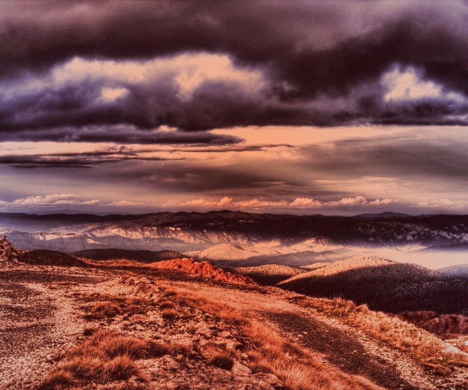 Горы в HDR обои