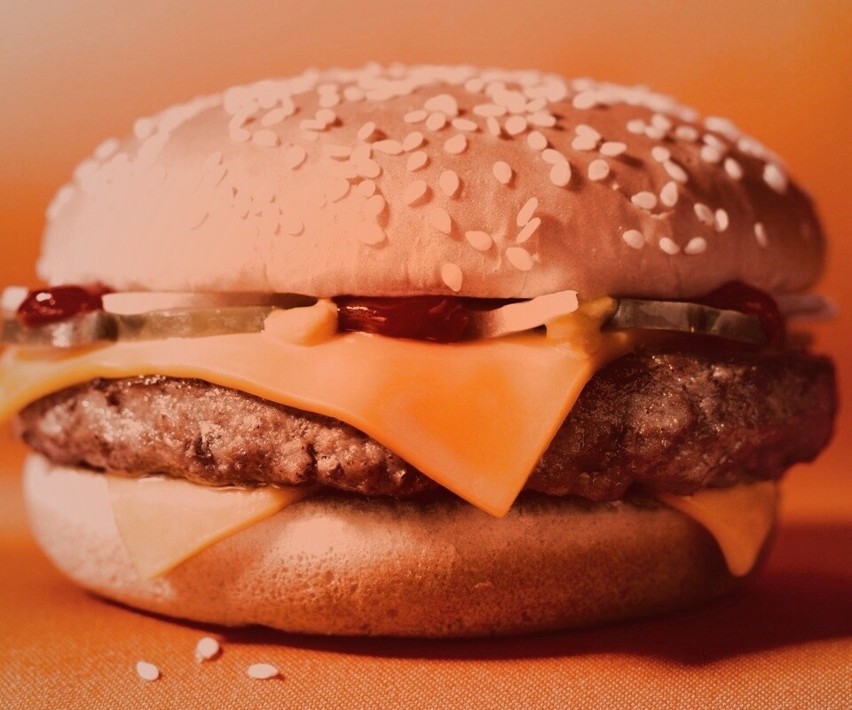 Сочный чизбургер обои