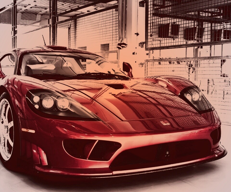 Суперкар бордового цвета обои