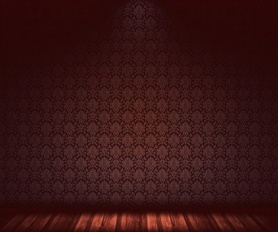 Комната с узорными обоями обои