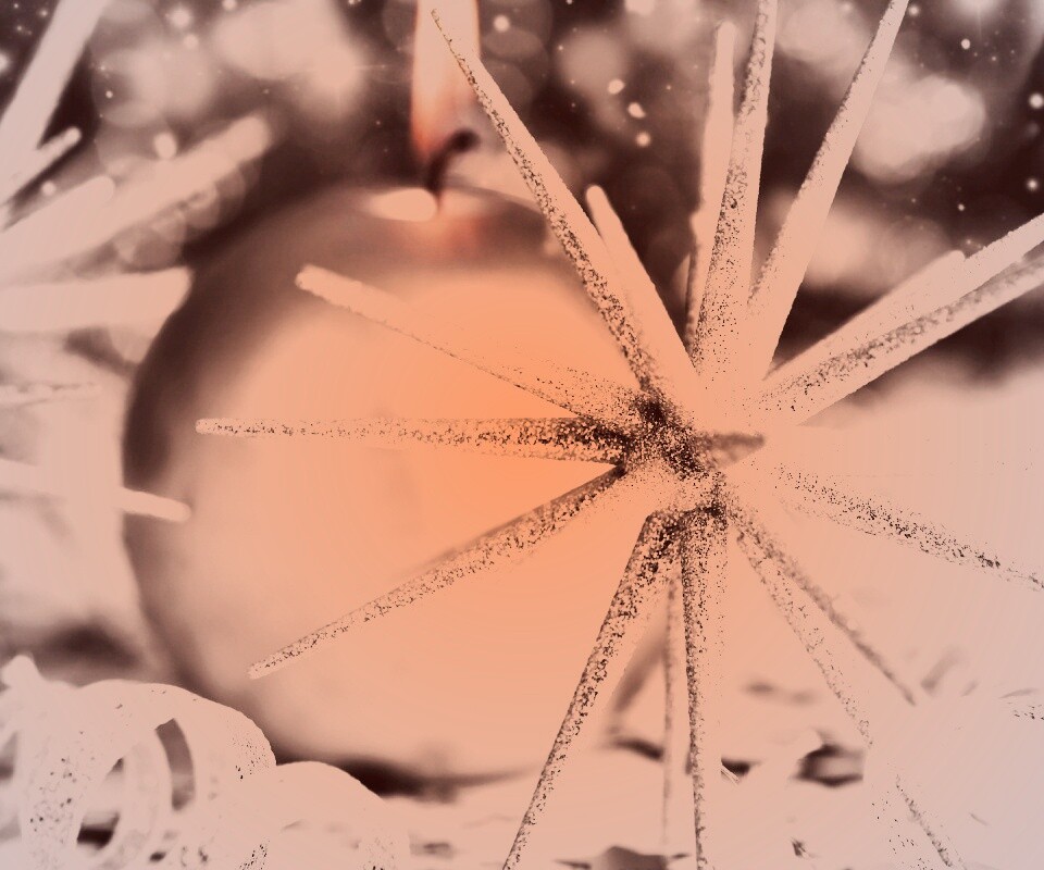 Новогодние игрушки и украшения обои