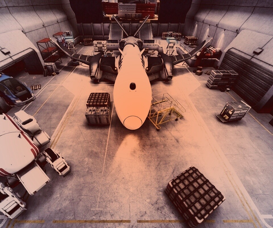 Ангар из игры Brink обои