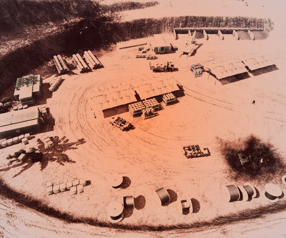 Вид на карьер из Crysis обои