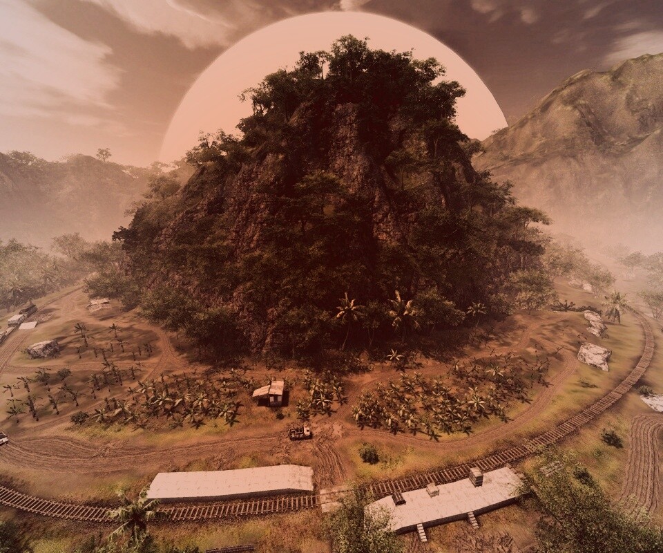 Железная дорога в тропиках из Crysis обои