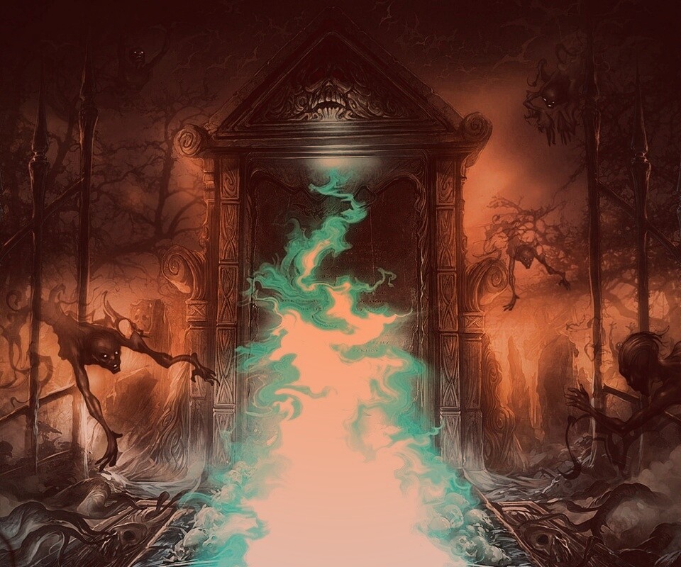 Демонические врата обои