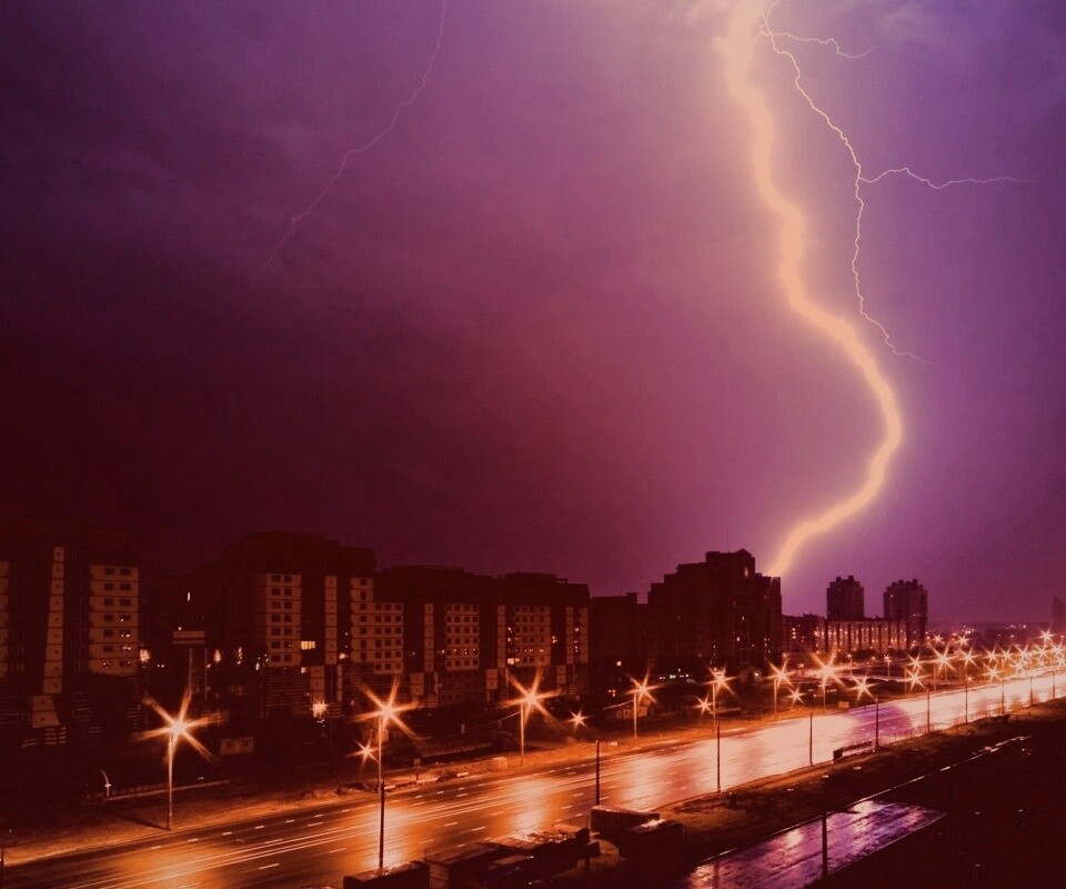 Молния обои