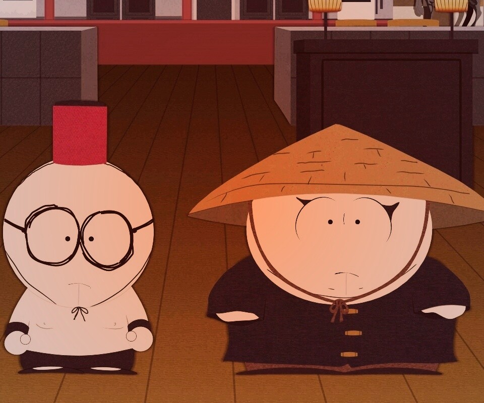 Баттерс Стотч и Эрик Картман в Китайской проблеме обои