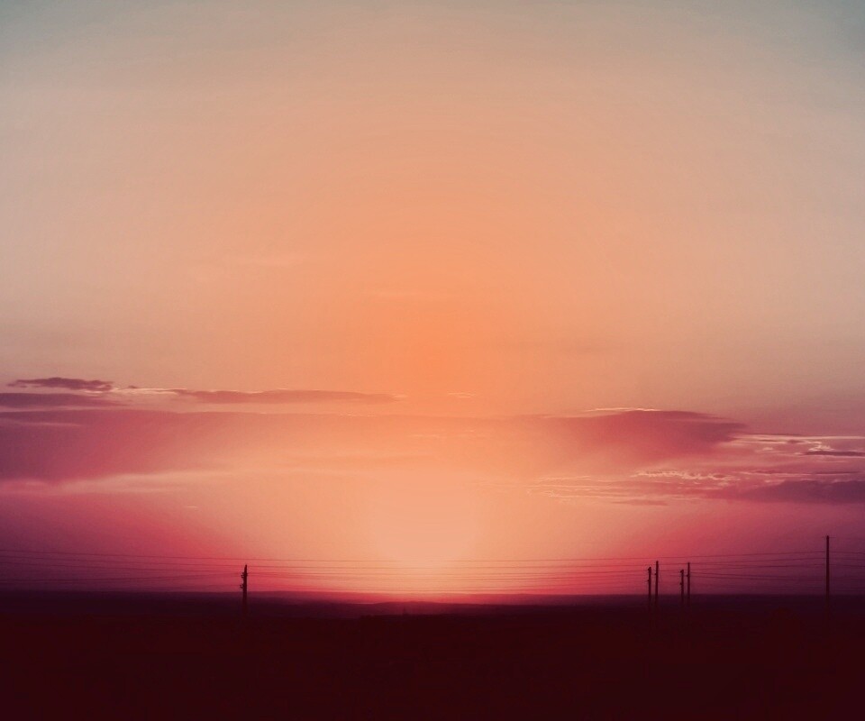 Сказочный закат обои