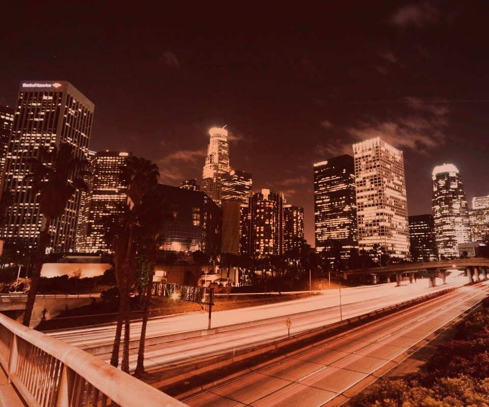 Ночной город обои