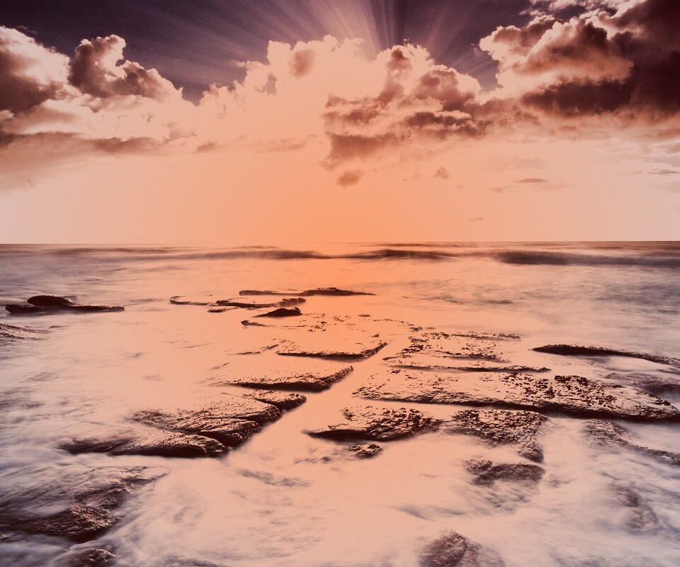 Море в HDR обои