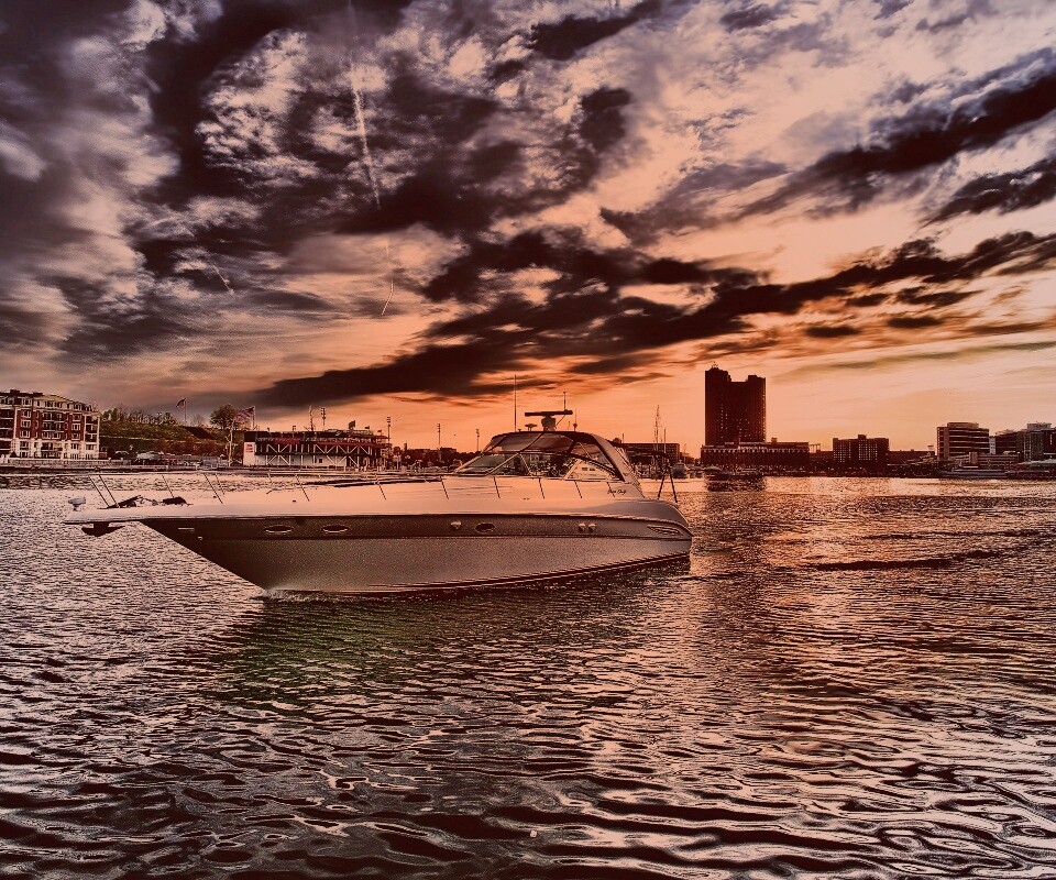 Яхта HDR обои