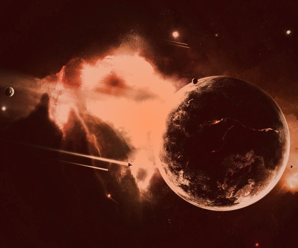 Живописный космос обои