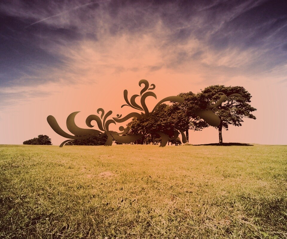 На равнине обои