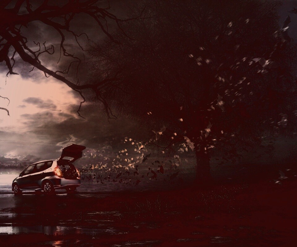 Темное авто обои