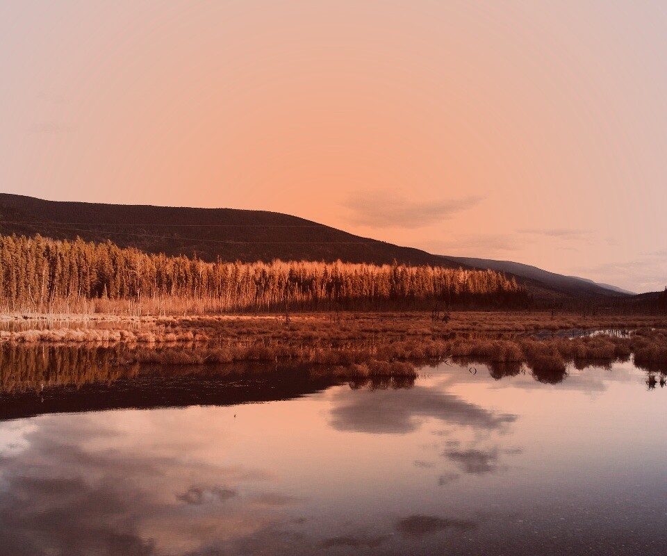 Осеннее озеро обои