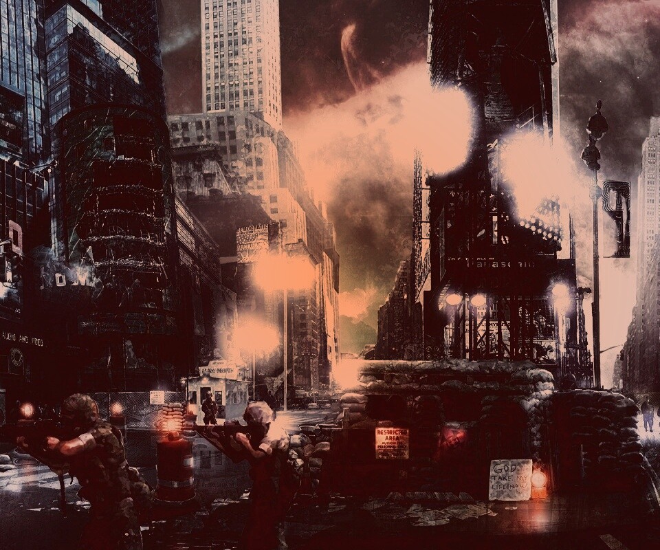 Укрепления на Таймс-сквер обои